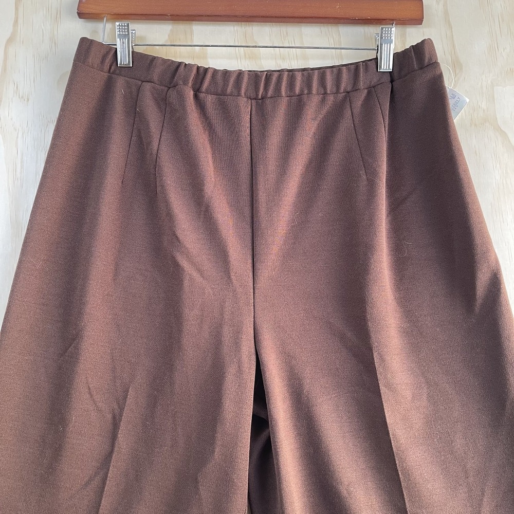 Vintage Alfred Dunner Dress Pants Womens 20 Knit Pleated Elastic Waist Made USA